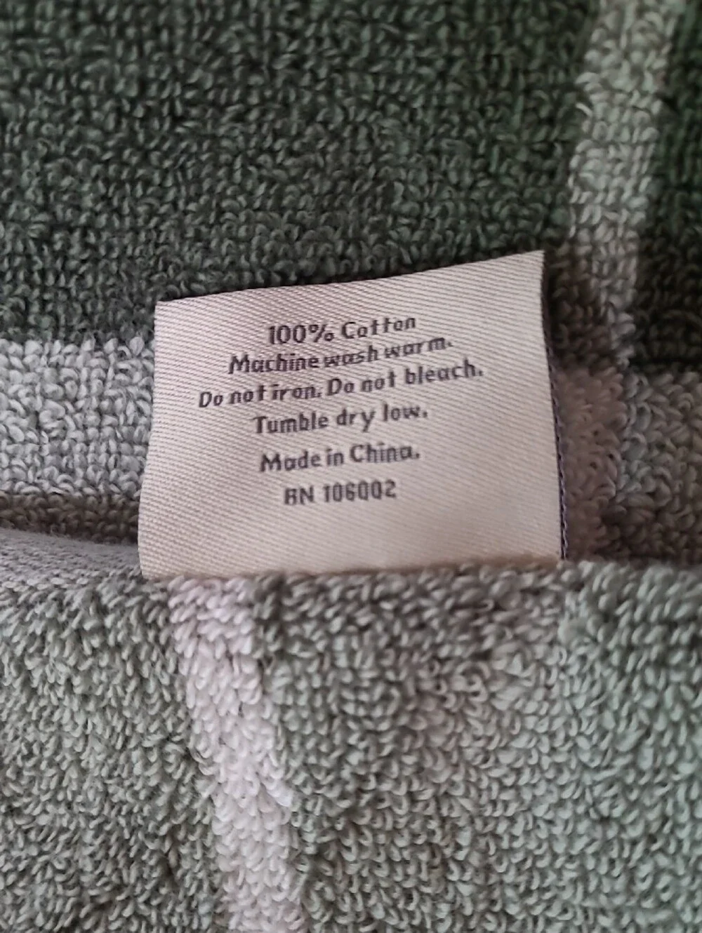 Nate Berkus Forest Green and White Plaid Towel Set